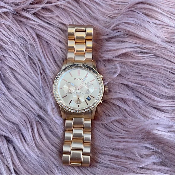 Dkny | Accessories | Dkny Matte Gold Watch | Poshmark display picture 3